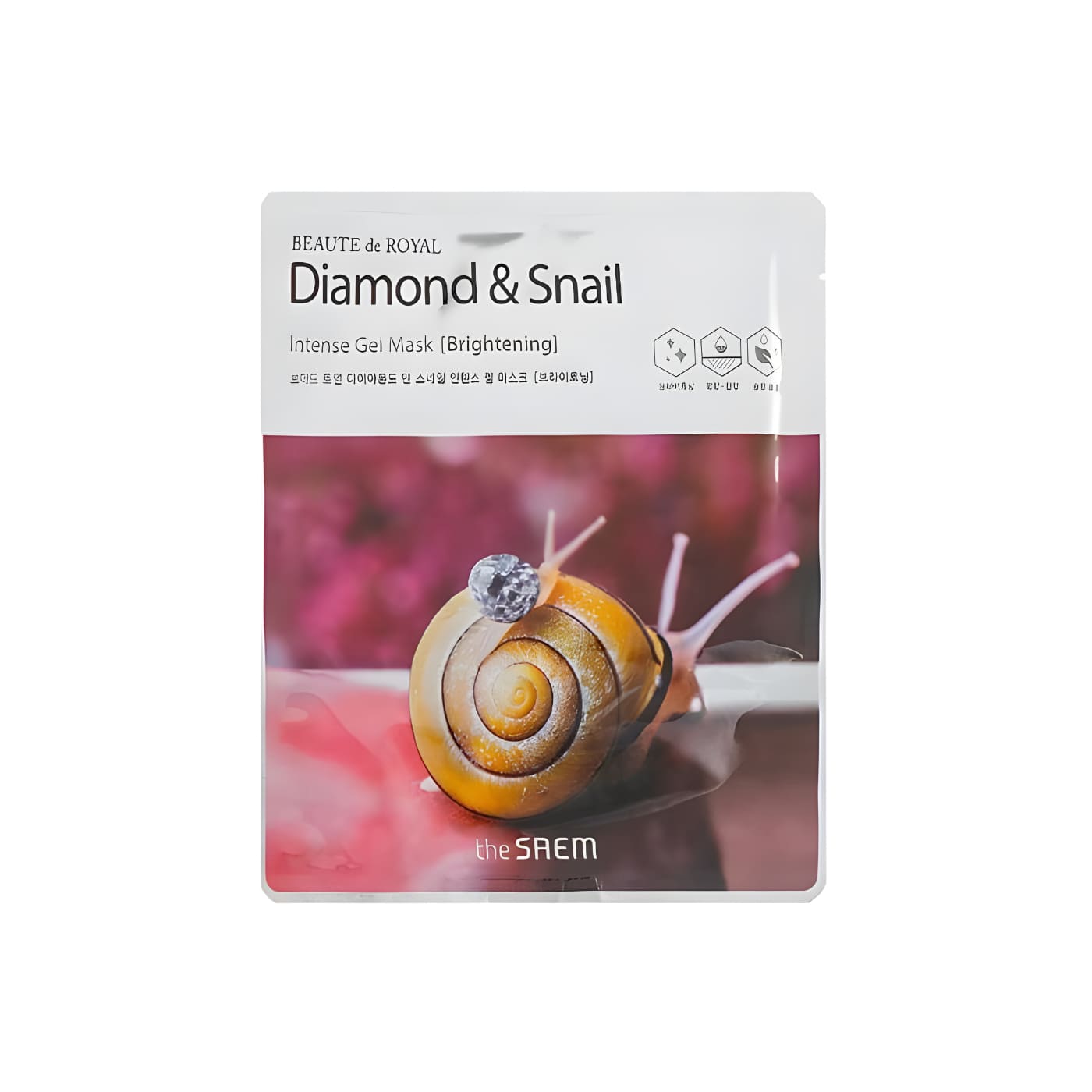 Beaute De Royal Diamond Snail intense Gel Mask 5pcs