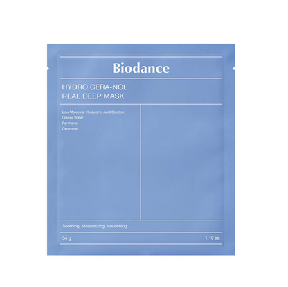 BIODANCE Hydro Cera-nol Real Deep Mask, Overnight Hydrogel Mask34g x 3ea