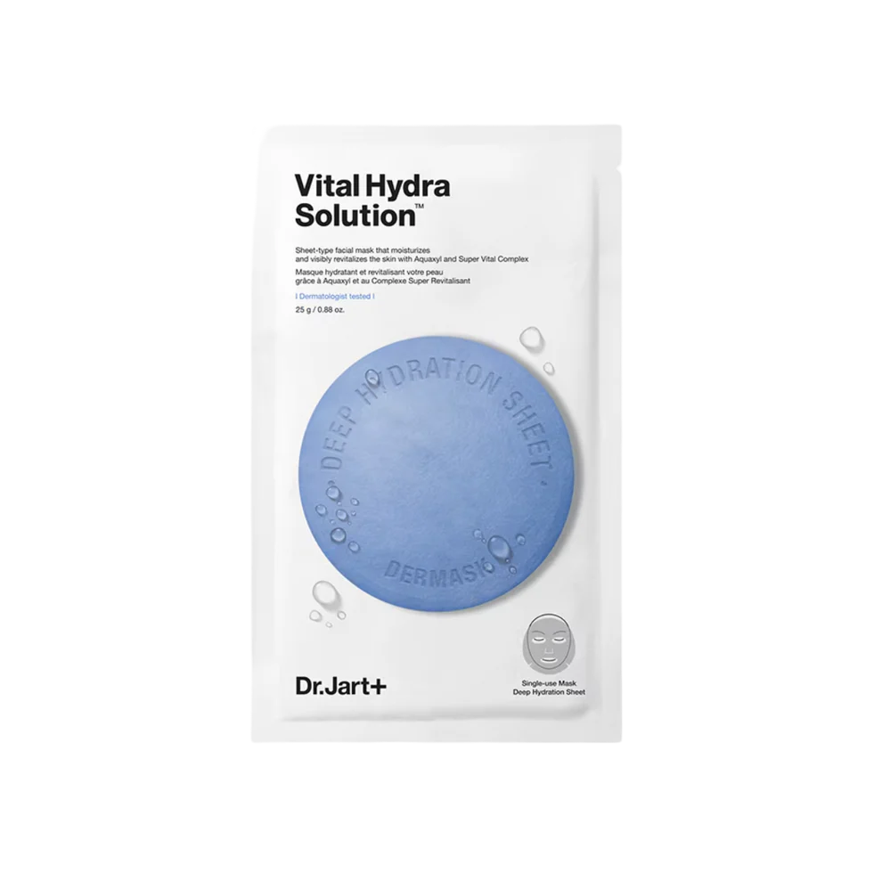 Dr. Jart SHEET FACE MASK WATER JET VITAL HYDRA SOLUTION